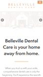 Mobile Screenshot of bellevilledental.ca