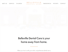 Tablet Screenshot of bellevilledental.ca